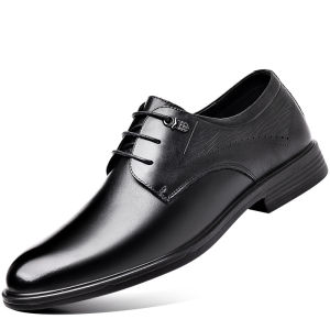 Genuine Leather Business Leisure Shoes For Men Middle Aged And Elderly
