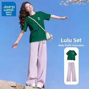 Jeanswest | Height-Enhancing Slenderizing Summer Suit Two-Piece Set
