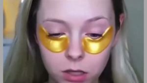 (YKK) Collagen Gold Eye Masks Powder Crystal Gel Eye Masks For Anti Aging Remove Bags Anti Wrinkles Moisturizing & Hydrating Eye Patches  24K Gold Moisturizing Collagen Eye Mask