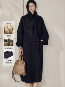 Roey s house | Wool Alpaca Winter Korean Style Coat