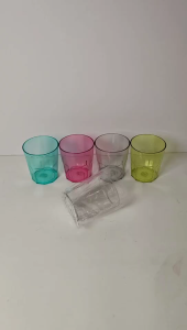 Nonagon Base Plastic Cup - Colorful Drinkware