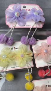 Kids Ribbon Hair Clip Jepit Rambut Anak Pita Rumbai Tassel [13 Varian]