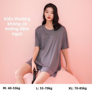 MEEKEIRLA | Đồ Ngủ In Báo Có Gối Lót Áo Tay Ngắn Quần Dài