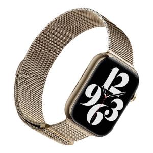 HANNUO | Magnetic Stainless Steel Apple Watch Band for Men and Women