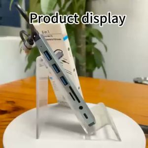 USB 3.0 & TYPE-C to 8-in-1 HUB ( 4x USB / Micro SD+SD CARD Reader / Audio Output / Type-C )