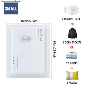 Compression Bag Vacuum Storage Bags for Clothes with Pump Japanese Large-capacity Luggage Vacuum Bag for Travel Super Space Saving Compression Bag for Multi-Scene Reusable Vacuum Compression Bags Multi-purpose Vacuum Sealer for Quilts Clothes and Toys