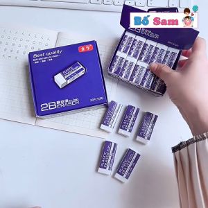 Set 10 Gôm tẩy bút chì trắng 2B tẩy chì dụng cụ học tập cho bé Shop Bố Sam