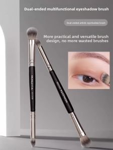 MONLEYTA | Ultra Soft Dual Tone Eye Shadow Brush Professional Resistant To Falls Highlighting Detailing Cheek Contouring Affordable Niche