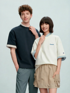 Champion | Summer New Round Neck T-Shirt for Men and Women Loose Fit Printed