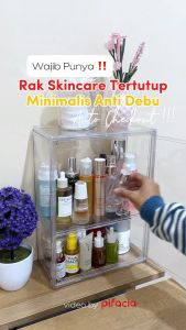 PIFACIA Action Figure Box Display Rak Pajangan Akrilik Transparan Storage Penyimpanan Boneka Tas Sepatu Serbaguna