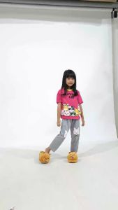 Kiminori VELY.CP Baju Setelan Anak Perempuan Lengan Pendek