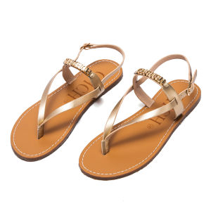 CHCH Womens Sandals New Simple Flat Bottom Non slip Thin Strip Shoes Beach Womens Shoes
