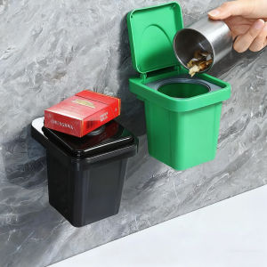 Creative Wall Mounted Ashtray Hole-Free Design Suitable for Home Toilet Car - Reusable Non-Slip Smoking Ash Tray