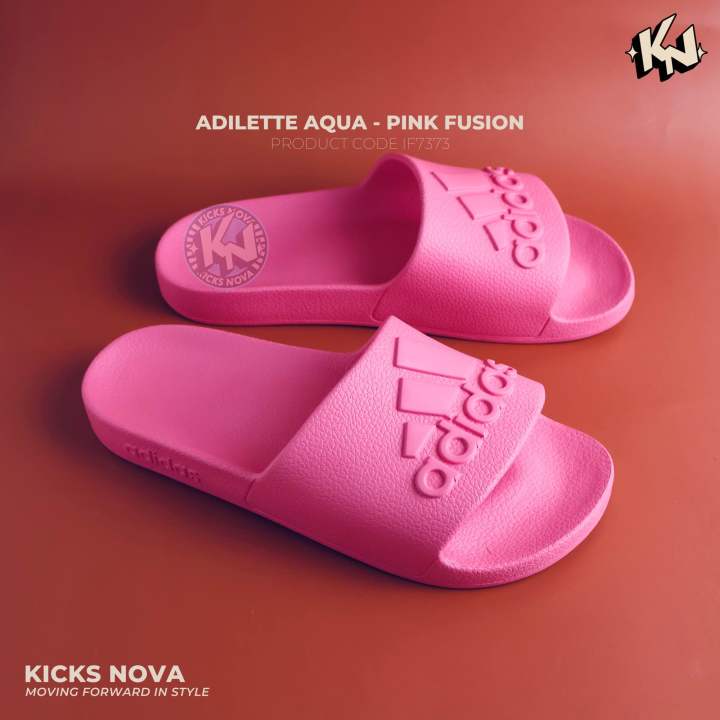 Adilette aqua slides pink online