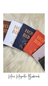 Mini bible design magnetic bookmark Glitter Finish