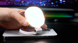Magnetic Phone Selfie Fill Light With Mirror Folding Adjustable 3 LED Soft Light Mini Portable Rechargeable Fill Light K04