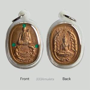 Ready stock Thai amulet Lp Udomsap 1st gen Rian early era Buddha lersi Religious collection pendants . 333amulets