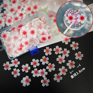 Sakura Rice Noodle Wafer Paper Baking Lollipop Crystal Stick Decoration Paper with Beautiful Flower Pattern Kitchen Cooking Tools