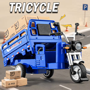 1:12 Tricycle NIJIA400 Motorcycle Model Toys Alloy Diecast Shock Absorption Front Wheel Steering Simulation Motorbikes Kid Gifts