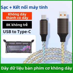 YC2 | Bàn Phím Đèn LED RGB Dây Cáp USB Type C