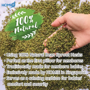 🏅【Baby Organic Bean Sprout Husk Pillow】 Beansprout Pillow Baby pillow#100% handmade in Singapore#Better Sleep Baby Hug
