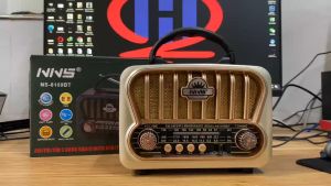 Đài Radio Bluetooth NS8109BT FM-AM-SW Cổ Điển Công Nghệ Nhật Loa Thẻ Nghe Nhạc Pin Sạc - H2Pro Audio