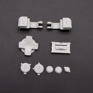 Plastic Full Set Buttons For GBA SP A B L R Select Start Power On Off Volume Buttons D Pad Key