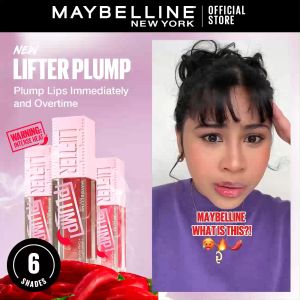 Maybelline Lifter Plump - Lip Plumping Gloss with Chili Pepper +30% Plumper Lips Lasting Plump