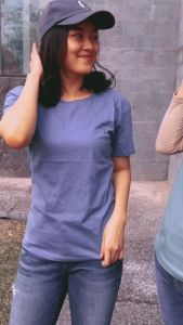 Kaos Pendek Wanita Basic Polos Cotton Combad 24s