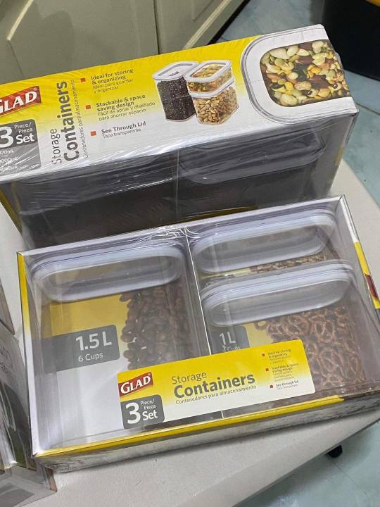 Glad Storage Containers Set Pcs Lazada Ph