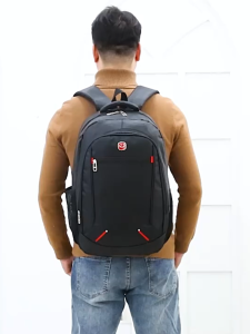 กระเป๋าสะพายคู่ผู้ชายความจุสูงกระเป๋าเดินทางธุรกิจกระเป๋าเป้สะพายหลังเดินป่ากระเป๋าโรงเรียนมัธยมศึกษาตอนต้นลดกระดูกสันหลังทนทาน