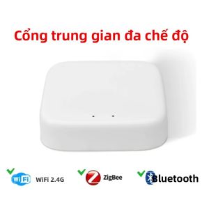 Zigbee Gateway Hub Không Dây Đa Chế Độ Nhà Thông Minh WIFI Bluetooth Tương Thích Với Alexa Google Tuya Cuộc Sống Thông Minh Ứng Dụng Điều Khiển Từ Xa