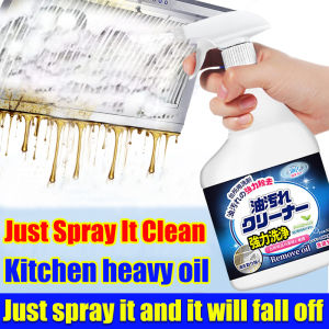 Kitchen heavy oil Just spray it and it will fall off kitchen cleaner spray  Multi Purpose Foam Oil Stain Remover Kitchen Range  hood  oven Stove oil remover cleaner kitchen degreaser super foam cleaner spray Heavy oil cleaning agent 重油污清洁剂
