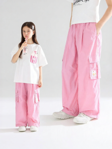 MUCMUKN | Thin Lightweight Quick-dry Pink Work Pants for Girls