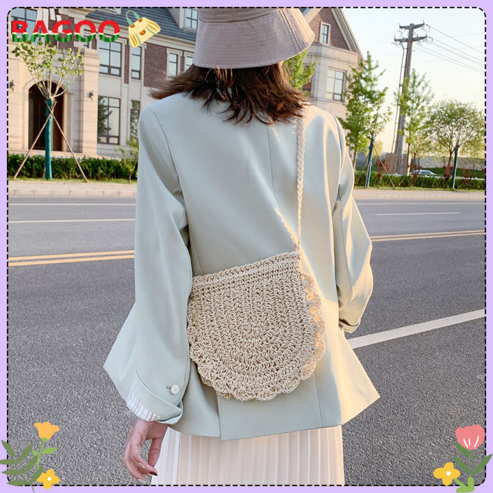 Summer Vacation Beach Straw Rope Handmade Woven Small