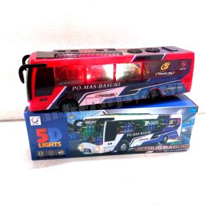Mainan Bis Basuri Baterai Jet Bus Basuri Jalan Bump Go Musik 5D Light no SX809