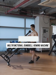 2 in 1 Rowing Machine Lat Pulldown Machine Multifunctional Home Fitness Equipment With Dumbbell Holder