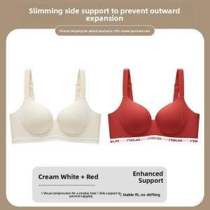 DOULI | Summer Thin Underwire Bra for Large Breasts with Anti-Sagging and Side Breast Control