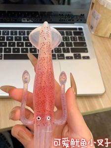 2025 Cute Octopus Fork Creative Bionic Fun Seafood Style Japanese Restaurant Dining Utensils Plastic Main Course Fork