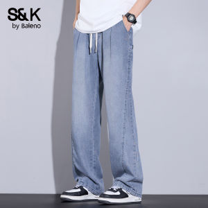 BALENO | Summer Tencel Mens Wide Leg Straight Casual Pants