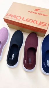 FIURI - NEW ERA - SHEILA SABRINA 37-41 MAROON - SEPATU KETS OLAHRAGA WANITA - SNEAKERS SEKOLAH KULIAH CEWEK - SEPATU CASUAL RAJUT SLIP ON - FASHION WANITA