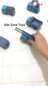 KZT Mainan Anak Mobil Konstruksi City Truck Set 6 PCS Engineering Series PullBack OCT6397