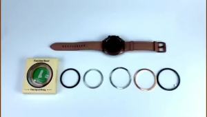 Vỏ Bọc Viền Đồng Hồ Samsung Galaxy Watch Vỏ Dán Keo Tương Thích Với Watch7 6 5 4 Classic Watch3 Kim Loại Thép Không Gỉ