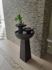S116 Brown Feng Shui Water Fountain Pond Kolam Air Sandstone Garden Water Feature Balinese 风水流水喷泉瀑布池 Waterfall Pancut