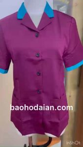 Áo tạp vu lao công nữ vải cotton cao cấp