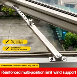 Window Door Locator Stainless Steel Telescopic Window Support High Quality Angle Controller Windproof Window Brace Stopper