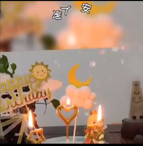 tokomumer LILIN ULTA ISI 3 lilin ulang tahun lilin love lilin bintang lilin warna warni L009