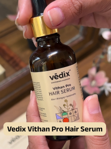 Vedix Vithan Pro Ayurvedic Hair Serum - 50 ml | Helps Reduce Breakage & Supports Fuller-Looking Hair | With Aloe Bhringraj & Yashtimadhu | Leave-In Scalp Serum For Men & Women