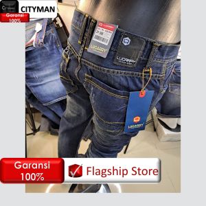 CELANA JEANS PANJANG DENIM PRIA GREE DARK ND DISTRO BEST SELLER STRAIGHT TERLARIS