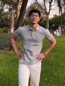 Áo Thun Polo Cotton Lụa Tay Ngắn Mùa Hè Cho Nam Áo Thun Cổ Polo Tay Lửng Thể Thao Thường Ngày Thường Ngày Cotton 100%